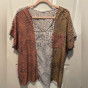Tri Colored Blouse